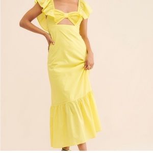 farm rio ruffle maxi dress. ANTHRO